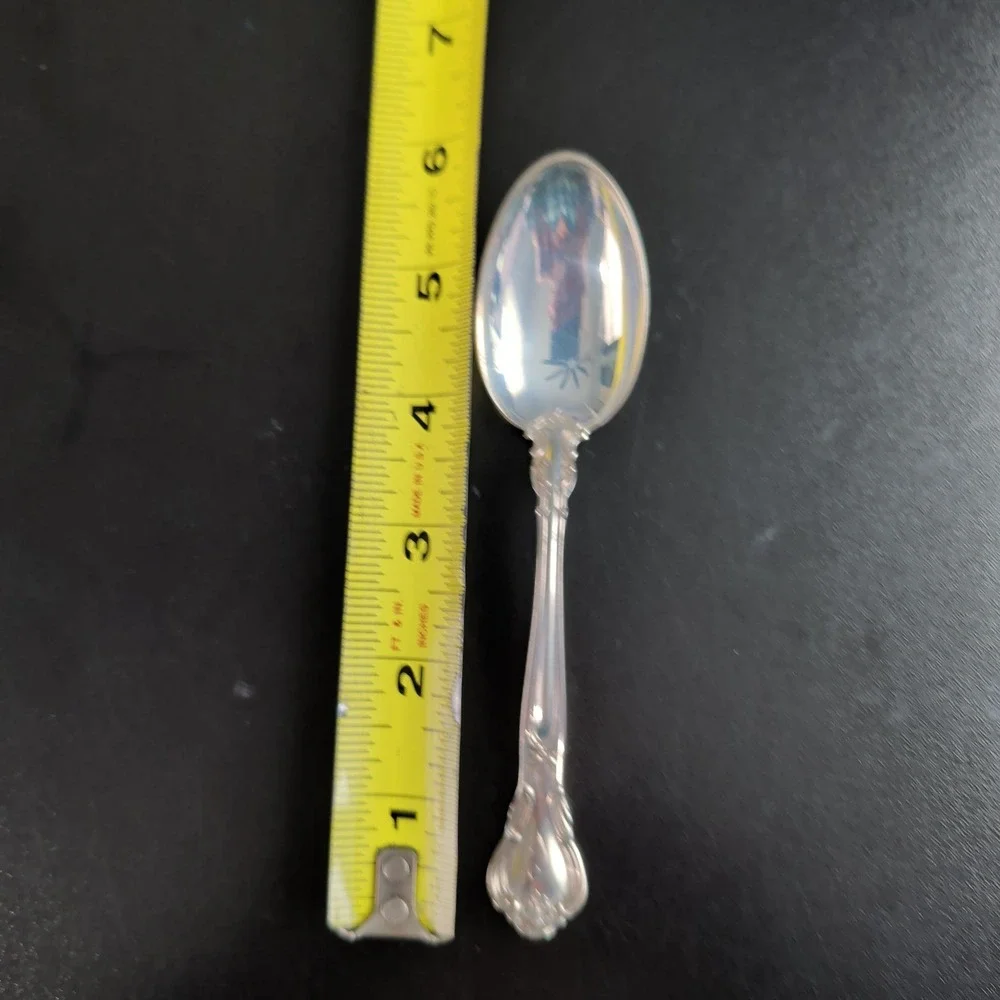 Gorham Chantilly Sterling Silver Teaspoons Set of 12 Monogram Pat. Mark 97